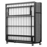 Folding Bed With Mattress,Portable Rollaway Guest Bed For Adults