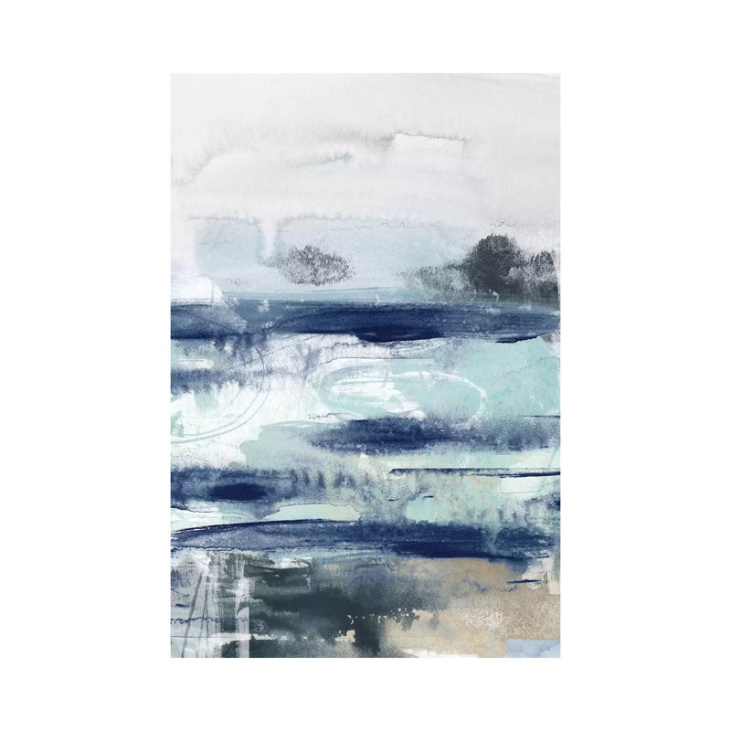Tidal Motion I by June Erica Vess - Wrapped Canvas Print, 20.32 cm H x 30.48 cm W