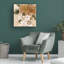 Art mural sur toile tendue - «Faded Florals II» de Melissa Wang pour décoration de salon, de chambre à coucher ou de bureau - 18 x 18