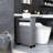 Wood Rolling Narrow Bathroom Side Storage Cabinet-401590618