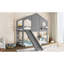 Lit simple superposé avec glissade, couleur grise, bois massif et fenêtre, rangement pour fournitures de bureau-1663602031