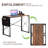 Keld Metal Base Computer Desk-1888076972