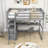 Kids Twin Loft Bed with Drawers-70507704