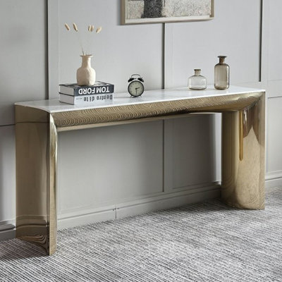Light luxury simple modern console table