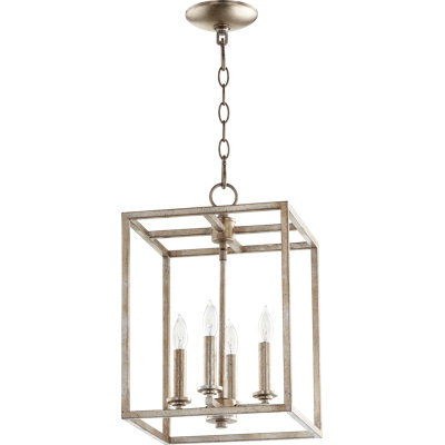 Luminaire suspendu rectangulaire à 4 lumières Montejano