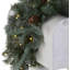 The Holiday Aisle® 36 in. Frosted Arctic Spruce Mailbox Swag with LED Lights