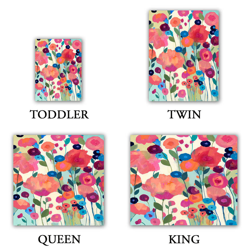 Ensembles de housses de couette DiaNoche en microfibre par Carrie Schmitt - Howd You Get So Pretty Flowers