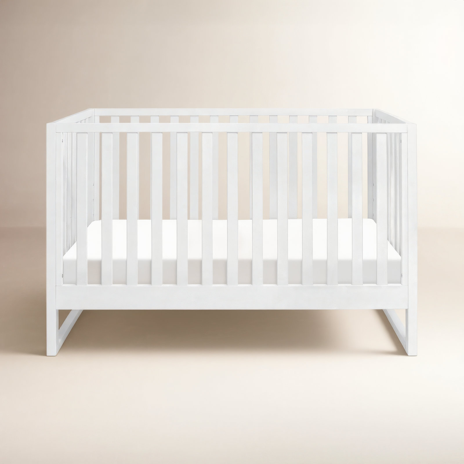 Hunter 3 in 1 Convertible Crib, White
