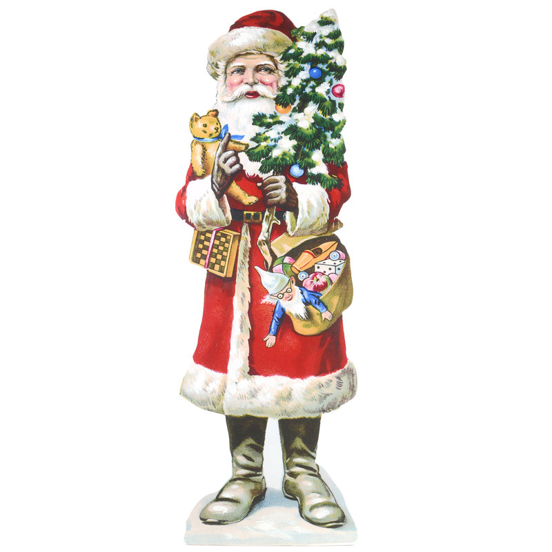 Décoration de chevalet de père Noël 35 po The Holiday Aisle®