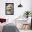 Cadre flottant Fancy Labradoodle Portrait, design par Wumples-1587616785-1587616790