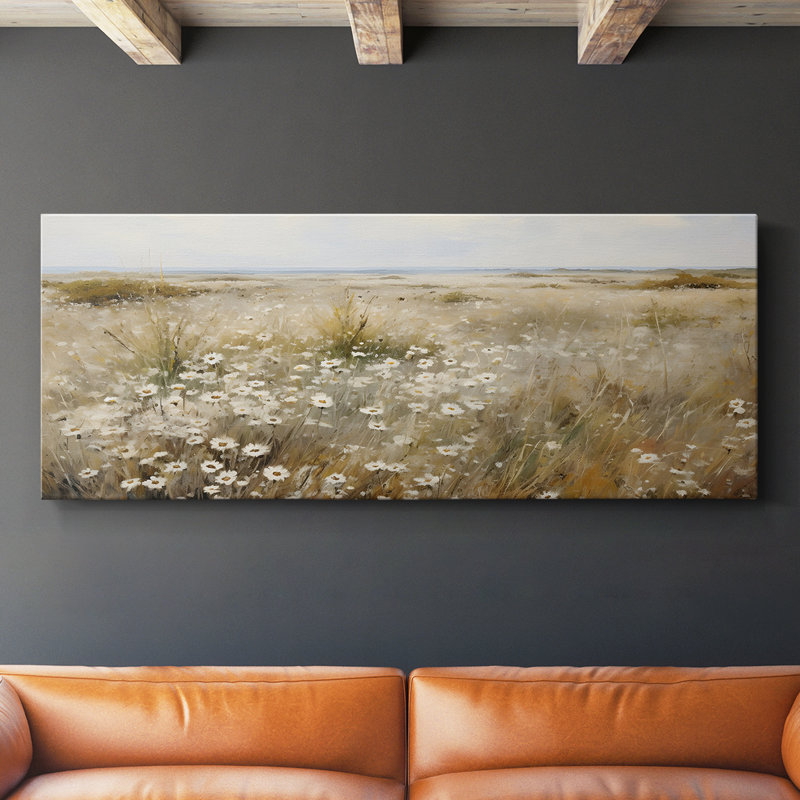 Série paysage -MXIV- Toile tendue avec châssis - Prêt à accrocher, H 16 po x l 40 po