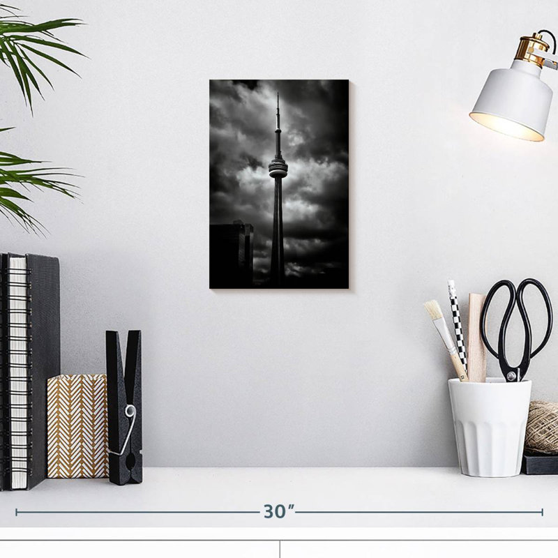 Aime CN Tower No 5, 12" H x 8" W
