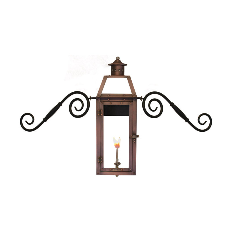 Beinville Outdoor Wall Lantern, 30" H x 12" W x 14" D