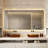 Wall Mounted LED Lighting Mirror/Bathroom Mirror/Full-Length Mirror/Makeup Mirror, Three Color Lighting+Dimming+IP44 Waterproof+Anti Fog+Touch Switch 24 × 48 Inches