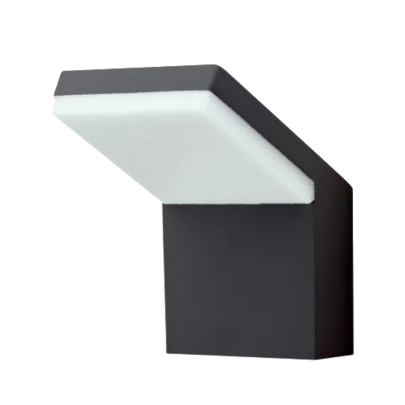 Outdoor LED Wall Light, Waterproof Aluminum Fixture, Suitable For Porches, Front Doors, Gardens, Courtyards, And Patios, Gray Outdoor LED Wall Mount Light, Waterproof Aluminum Lamp, Suitable For Porches, Front Doors, Gardens, Courtyards, Patios, Gray