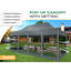 Auvent 10 po x P 20 po, abri de jardin escamotable avec moustiquaire-104650883