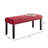 Fabric Dining Bench With Nailhead Trim, Red