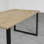 Ajahni Oak Metal Base Dining Table-308770445-308770444