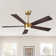 5 Blades Indoor Ceiling Fan With Light Kit And Remote