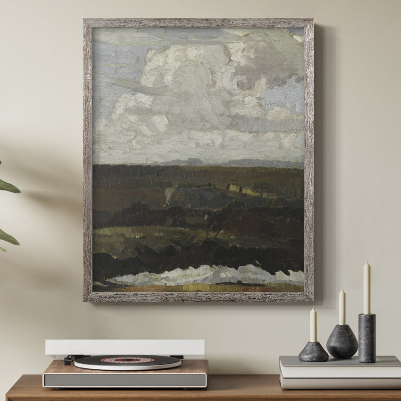 «Vintage Landscape CCxxxvi», reproduction encadrée - bois massif, H 11 po x l 9 po
