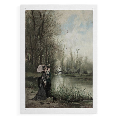 Portrait rétro, impression du XIXe siècle, impression sur toile seulement - NON encadrée