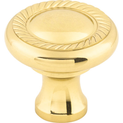 Swirl Cut 1 1/4" Diameter Round Knob