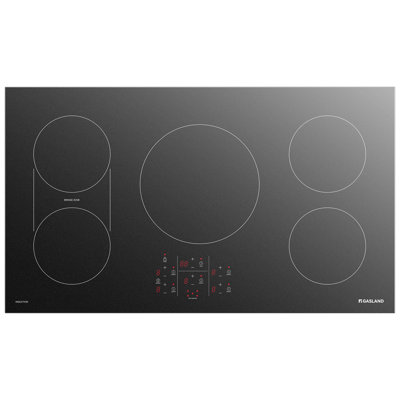 GASLAND 36-in 5-Burners Matte Black Smooth Surface Induction Cooktop with Bridge Element, Boost Mode and Sensor Touch Controls (240V)