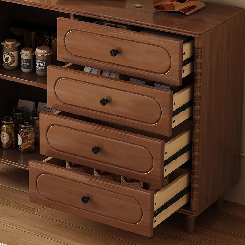 Buffet de rangement de style Middle Middle, Noyer