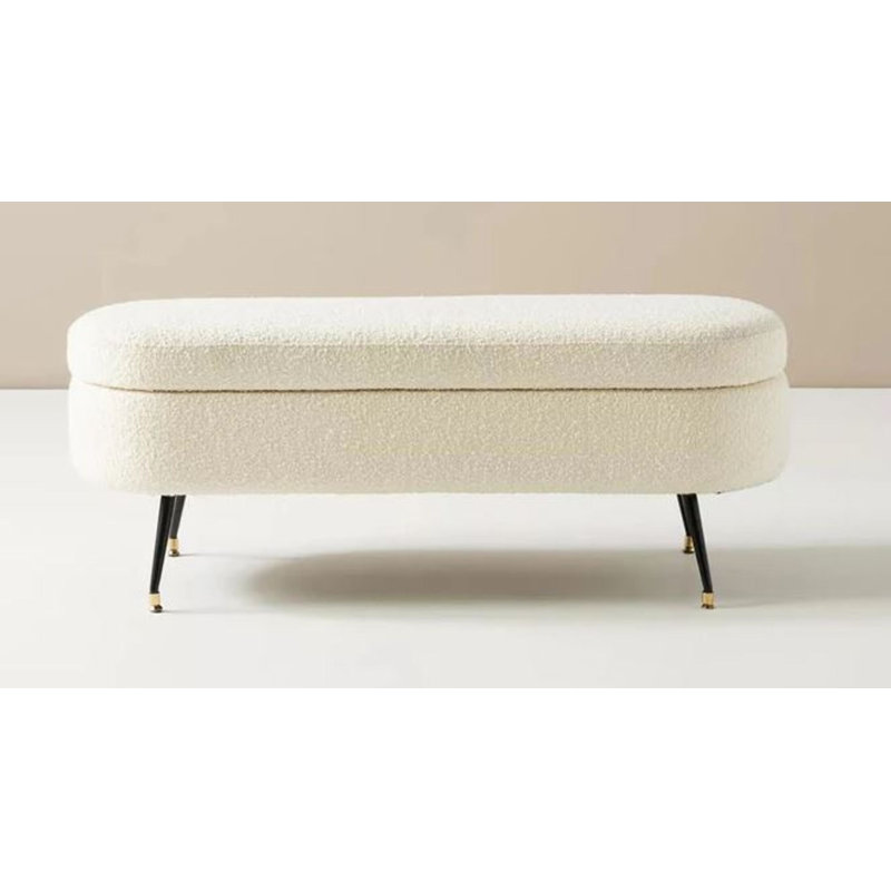 Banc de rangement à couvercle rabattable Ilana