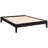 Cappuccino Queen Bed Frame - Elegant And Versatile, Fits Different Platform Spacious Relaxing Bed, Plywood Construction