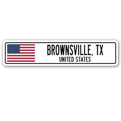 Plaque de rue en aluminium Artie Brownsville, Tx, États-Unis