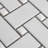 Metro Basketweave 11-3/4 " x 11-3/4 " Porcelain Mosaic Floor and Wall Tile-517986145