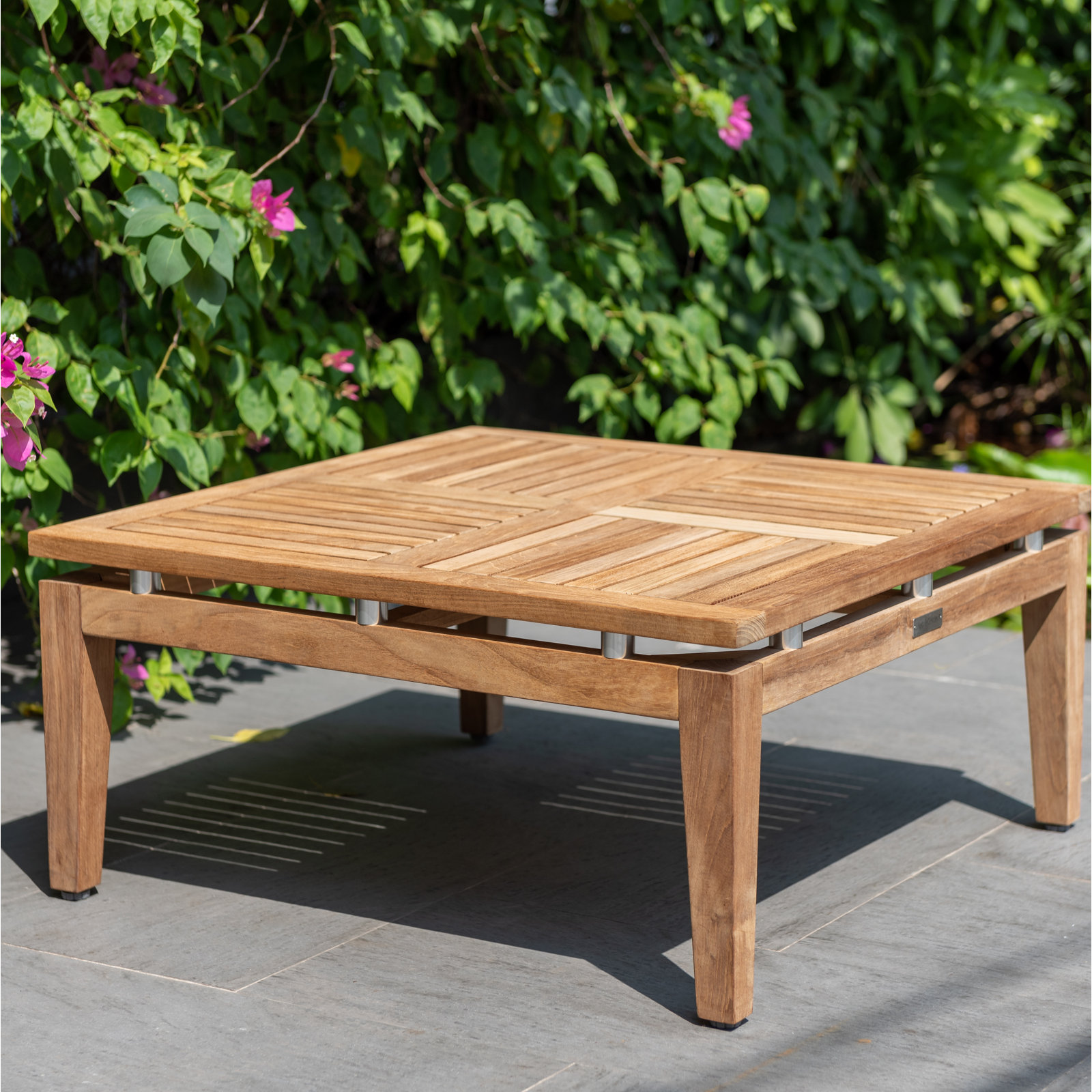 Lujane 2-Person Teak Patio Seating Group