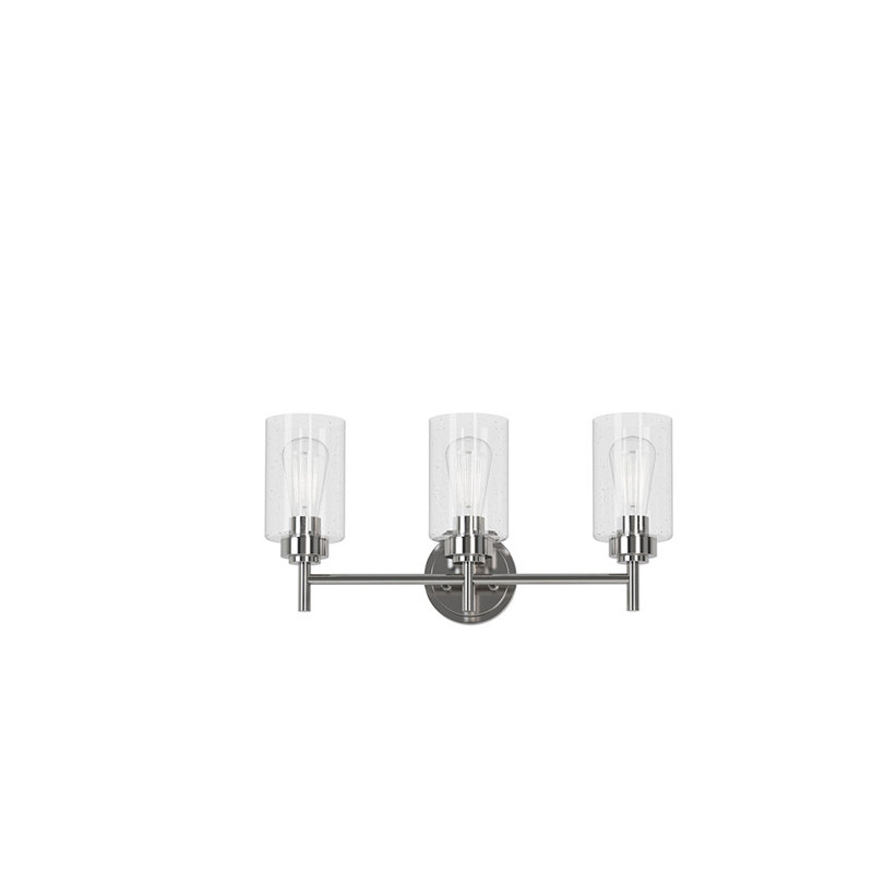 Éclairage pour salle de bain 3 lumières 5,25 po Wexton, Nickel brossé