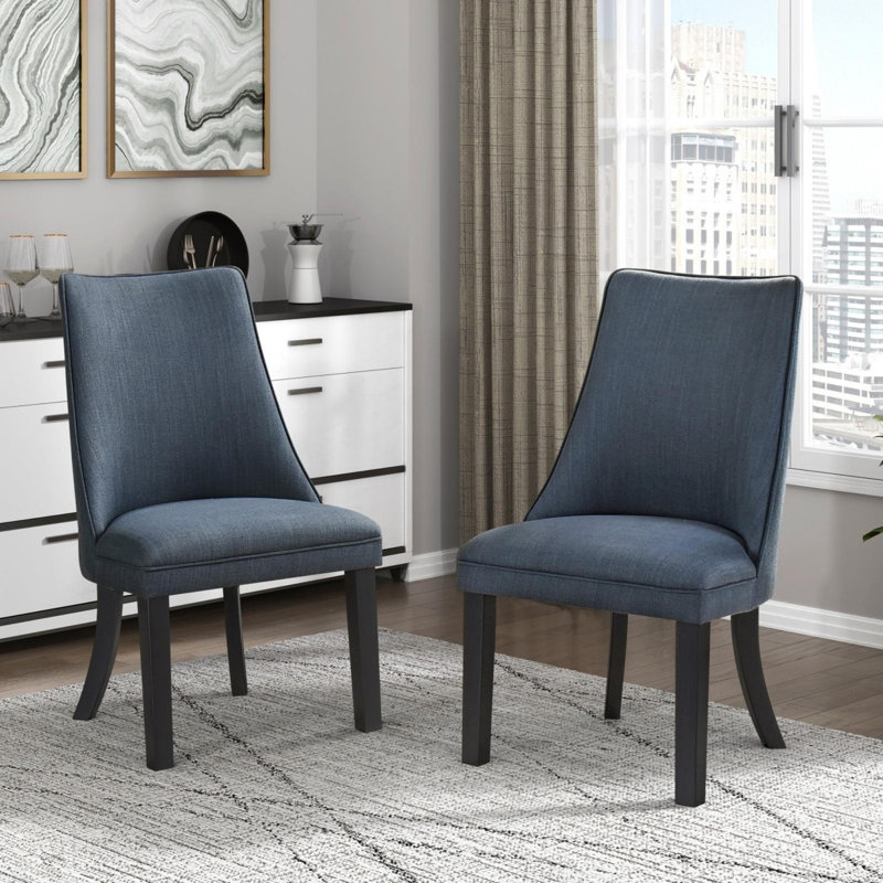 Ensemble de 2 chaises d'appoint rembourrées