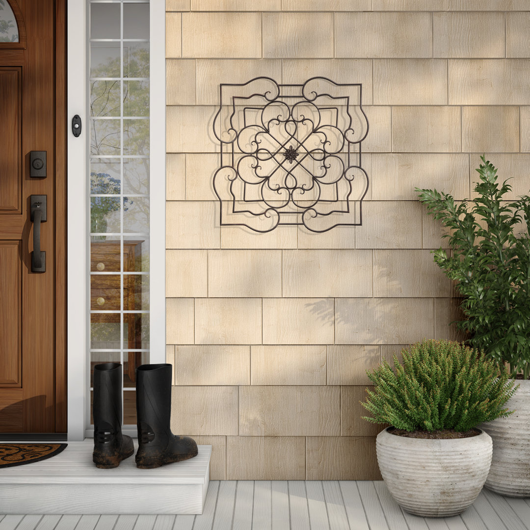 Lecenta Iron Flower Wall Decor Fleur De Lis Living