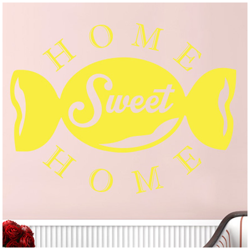 Non-Wall Damaging Wall Decal, Bright Yellow, Large