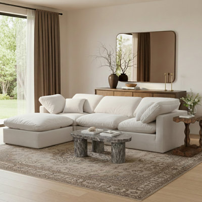 Canapé modulaire en L 4 pièces Itala