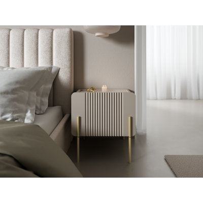 Ousmane 45cm W Laminate Bedside Table