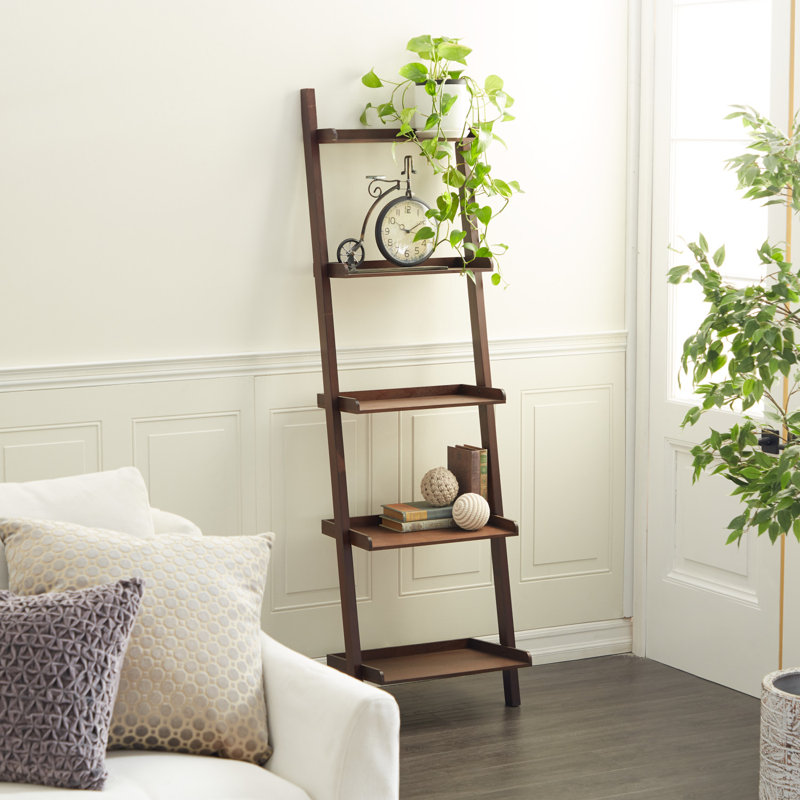 Noemi Ladder Bookcase, Brown