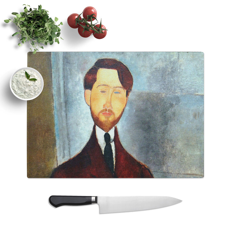 Leopolda Zborovskogo by Amedeo Modigliani Chopping Board, 20cm W x 28.5cm L