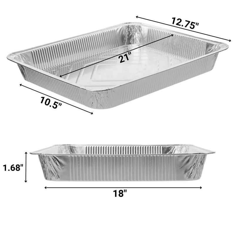 Disposable Aluminum Full Size Medium/Shallow Pans