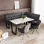 Chancler Metal Base Dining Table-1399259557