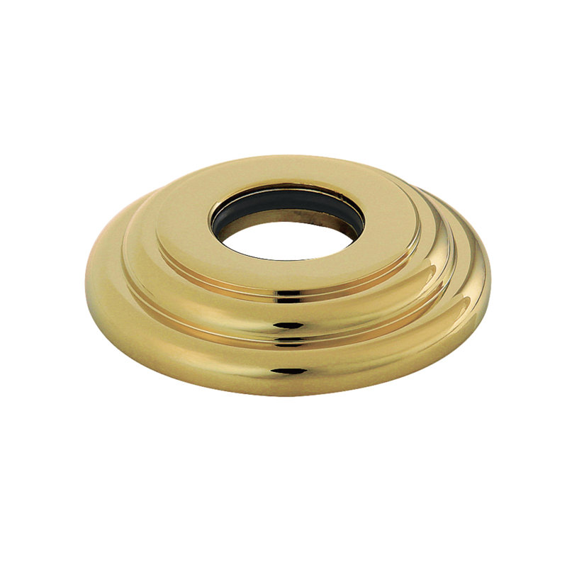 Kingston Brass Round Shower Arm Flange, Polished Brass