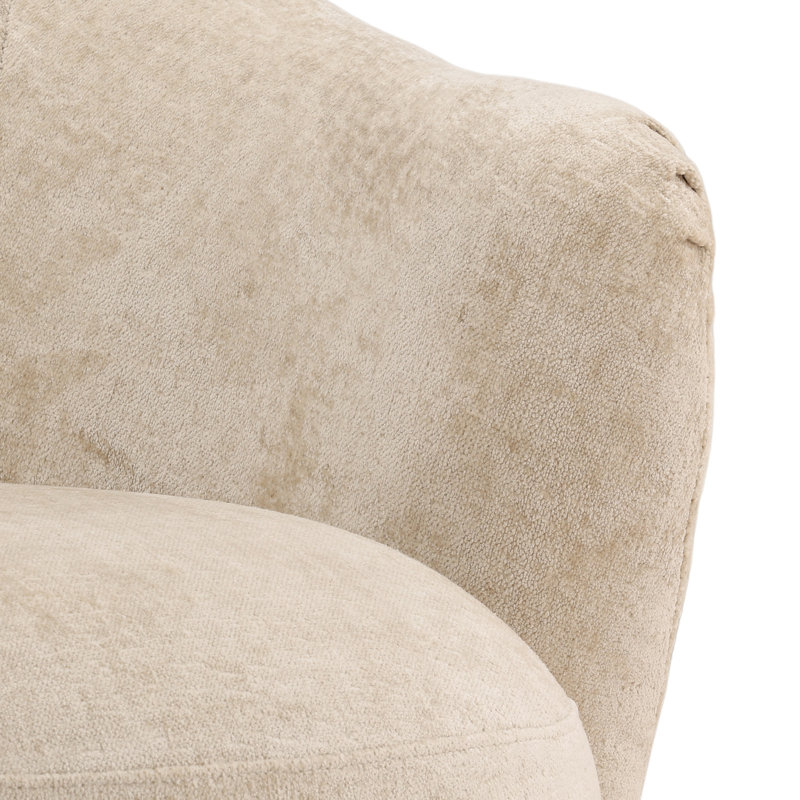 Chaise d'appoint Cary - brun, Sable