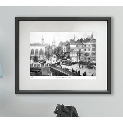 Bristol, Bridge 1901 1 Piece Single Picture Frame Wall Art