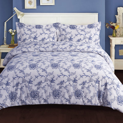 Floral Cotton Floral Duvet Cover Set