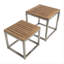 ARB Teak Outdoor Collection Outdoor Square Teak Coffee Table