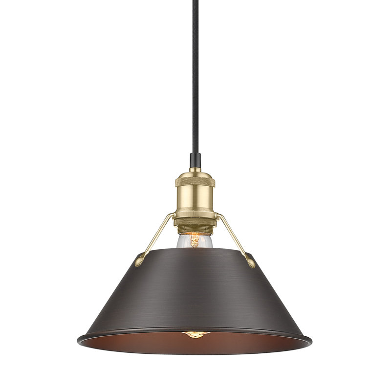 Weatherford 1 - Light Pendant, Rubbed Bronze, Brushed Champagne Bronze, 130" H x 10" W x 10" D