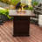 28In Square Fire Pit Table Propane Fire Table With Stainless Steel Lid
